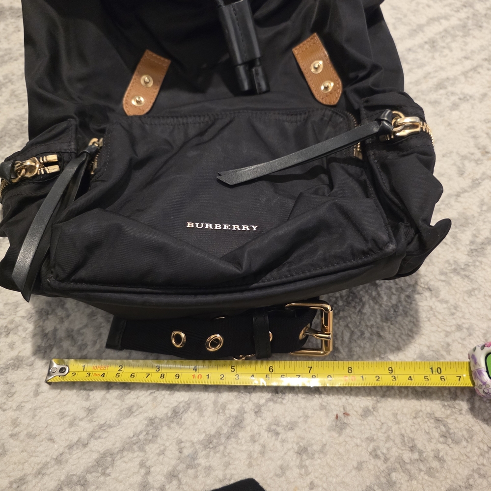 BURBERRY Nylon Rucksack Black Backpack - Picture 5 of 6